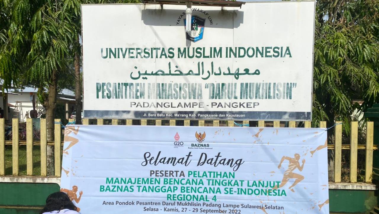 75 Perwakilan BAZNAS se-Pulau Sulawesi Ikuti Pelatihan BTB di Ponpes Padanglampe UMI
